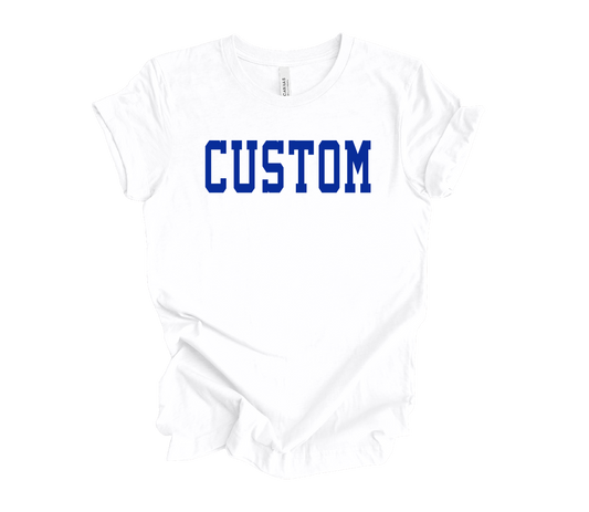 Custom Block Lettering T-shirt